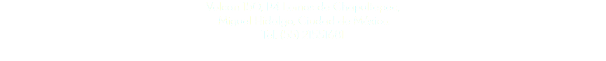 Volcan 150, P4 Lomas de Chapultepec, Miguel Hidalgo, Ciudad de México. Tel. (55) 21551681